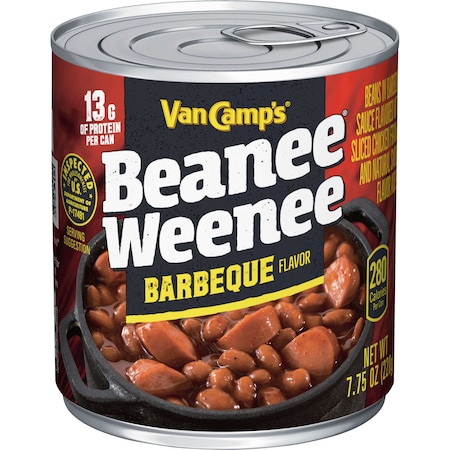 Van De Kamps Van Camp's Barbeque Beanee Weenee BBQ Beans & Hot Dogs 7.75 oz., PK24 5200031247